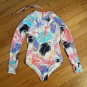 Girls Billabong Long Sleeve Swimsuit